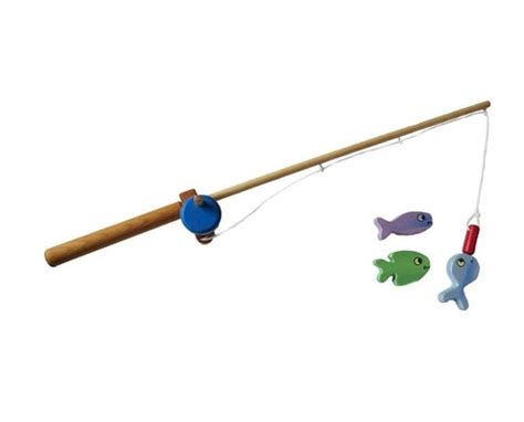 Wooden Fishing Pole Toy by PapaDonsWoodenToys on Etsy