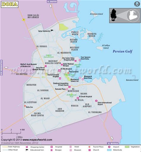 Map Qatar Capital - Share Map