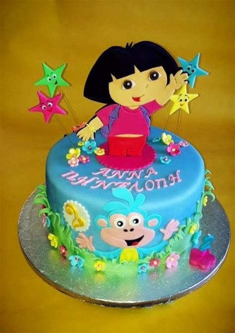 Dora birthday cake - Decorated Cake by LenkaSweetDreams - CakesDecor