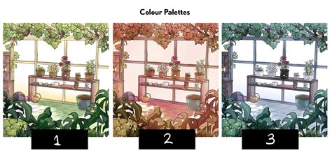 Which colour palette gives the most lo-fi vibe? It's for a houseplant ...