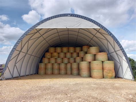 Fodder storage shed, Storage for hay & straw bales | SHELTERALL®