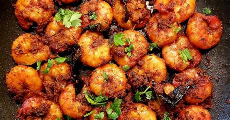 Chettinad Prawns Fry/Chettinad Shrimp Fry