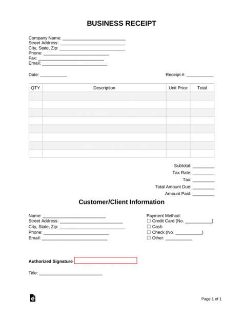 Receipt Book Template Pdf - PDF Template