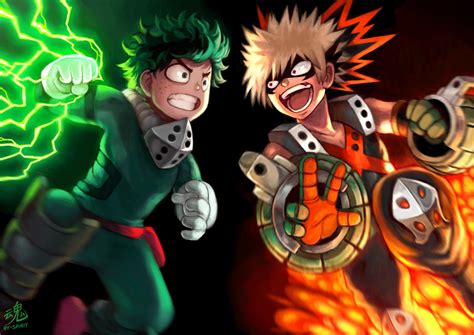 Deku vs Bakugo by Ry-Spirit on DeviantArt