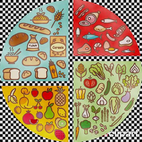 Healthy Food Plate Clipart