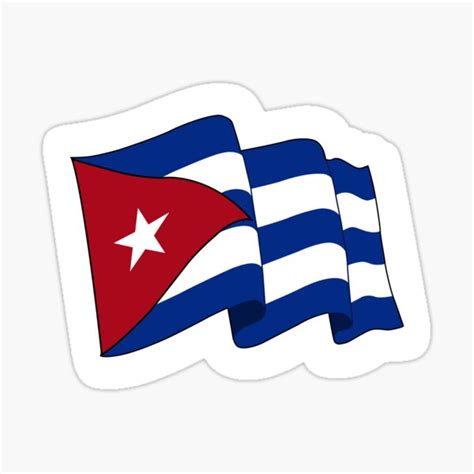 "Cuban Flag" Sticker for Sale by ET-Stickers | Redbubble