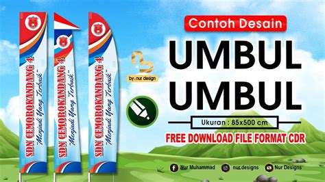 Desain Umbul-umbul !!!! FREE Download File CDR - YouTube