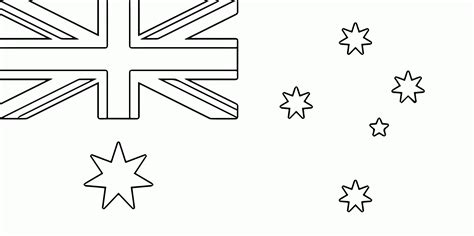 australian flag colouring page - Clip Art Library