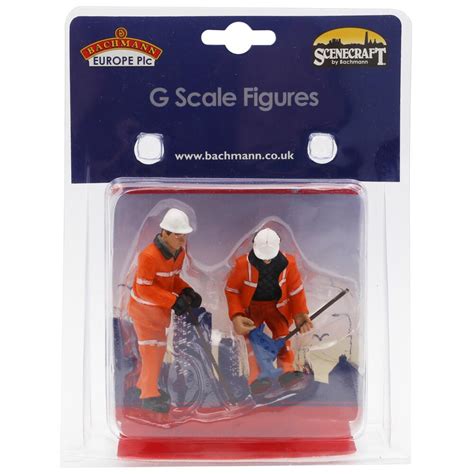 Scenecraft Permanent Way Workers Figure Set for G Scale Model Railways