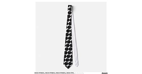 DECA SYMBOL, DECA SYMBOL, DECA SYMBOL, DECA SYM... TIE | Zazzle