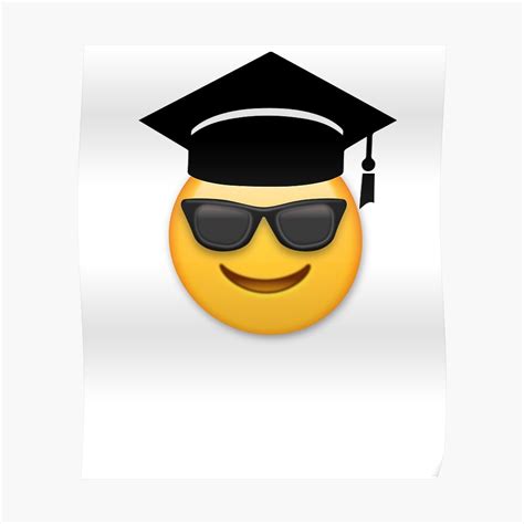 "Emoji With Graduation Hat - Funny Emoji Humorous School College ...