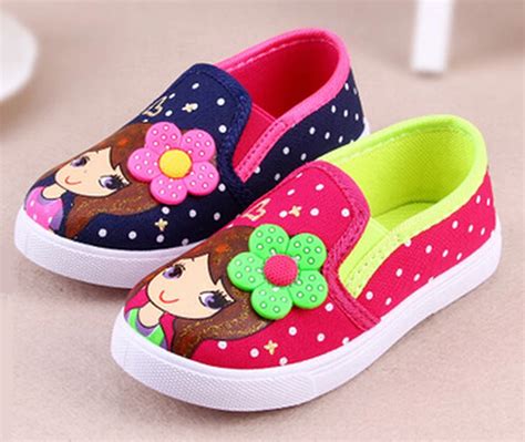 New little girls canvas shoes sneaker slip on shoe red navy spring ...