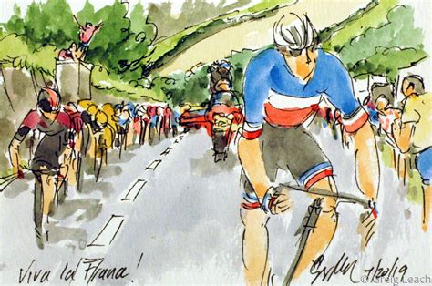 "Viva la France! TDF19-79" (Original art by Greig Leach)