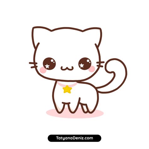 View 20 Cartoon Cute Drawing Easy Kitten Cat - experttrendarea