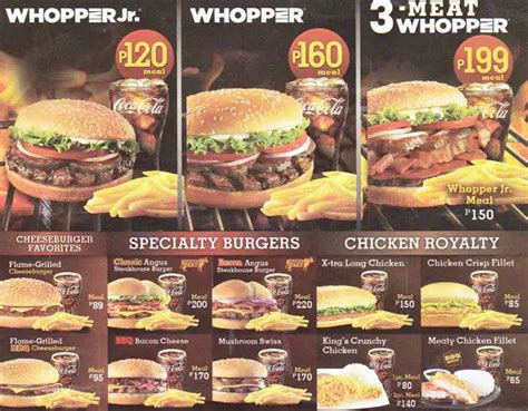 Burger King Menu, Menu for Burger King, Fairview, Quezon City - Zomato ...