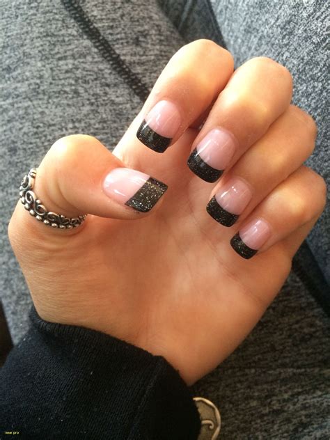 Unique Black and Silver Nail Tips- | Nail tip designs, Solar nails ...