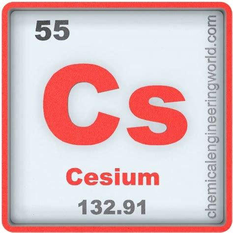 Caesium Element Properties and Information - Chemical Engineering World