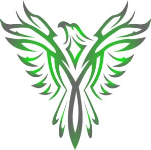 Green Phoenix Gradient Clip Art at Clker.com - vector clip art online ...