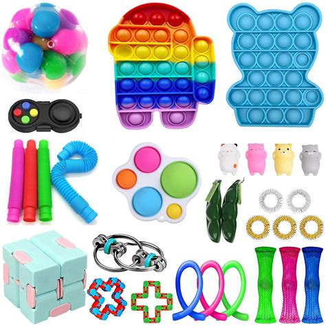 Loliuicca Sensory Fidget Toys Pack for Kids or Adults Figetget Toys ...