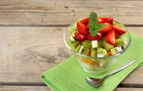 Wallpaper kiwi, strawberry, dessert, fruit, strawberry, kiwi, fruit ...