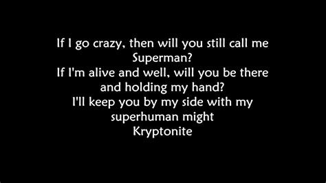 3 Doors Down - Kryptonite (LYRICS) - YouTube