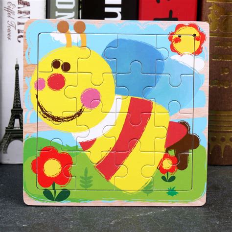 Kids Wooden Various Pattern Early Educational Learning Pegged Puzzles ...