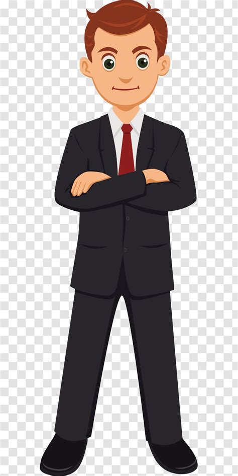 Cartoon - Vector Business Man Image Transparent PNG