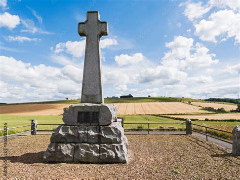 Monument at Branxton for the Battle of Flodden also known as the Battle ...