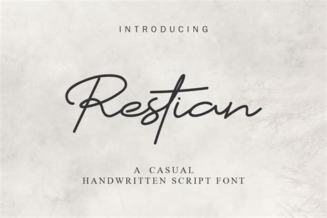 Restian Handwritten Script Font - Free Download