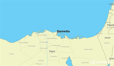 Where is Damietta, Egypt? / Damietta, Dumyat Map - WorldAtlas.com