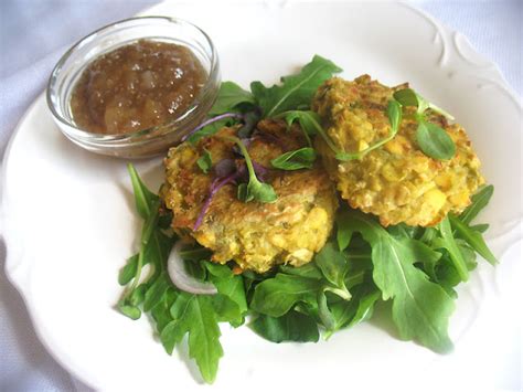 Savory Sage Green and Yellow Split Pea Rice Patties with Apple Chia ...