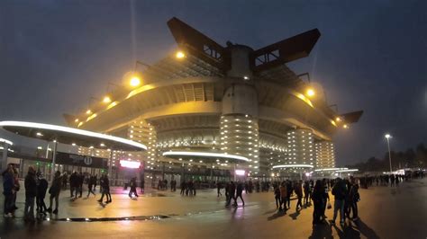 Night View Of San Siro Stadium In Milano Stock Footage SBV-328989896 ...