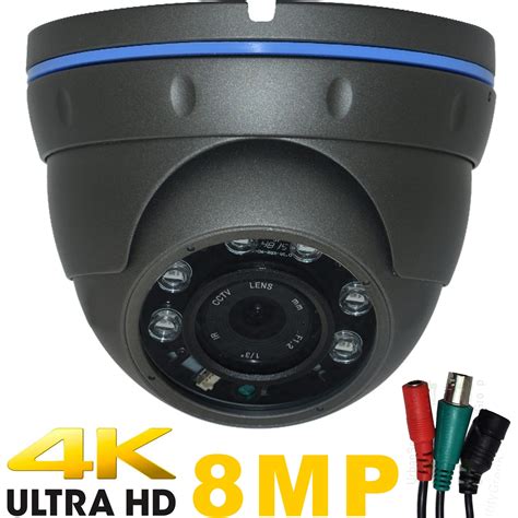 8MP BNC Black Dome Camera : 3840×2160 Ultra 4K Over Coax Cable, 2.8 ...