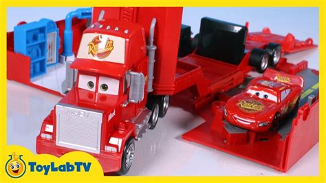 DisneyPixar Cars Mack Hauler, Movie Playset, Toy Truck And Transporter ...