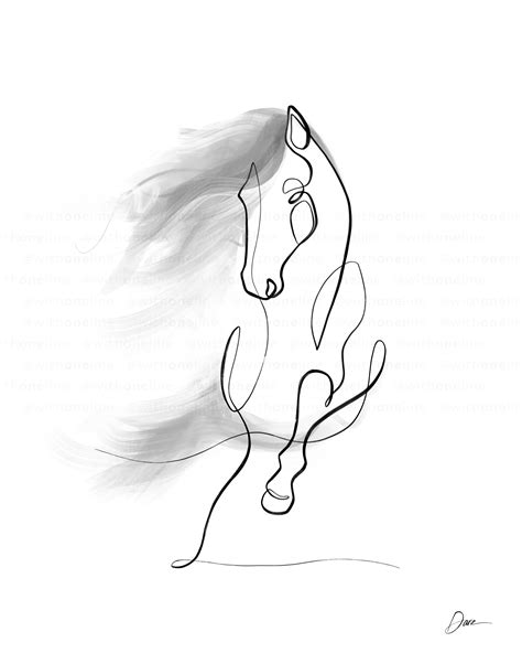 Abstract Horse Line Drawing - Drawing.rjuuc.edu.np