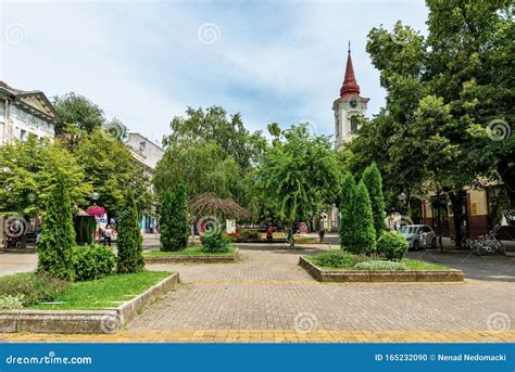 Main Square in Kikinda. editorial image. Image of building - 165232090