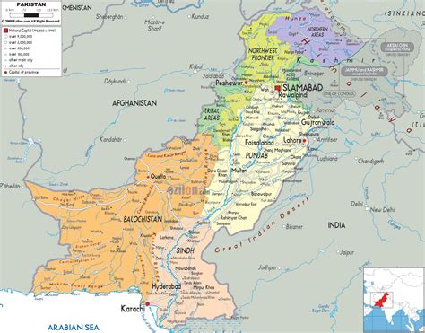 Pakistan Tourism Guide: Maps of Pakistan