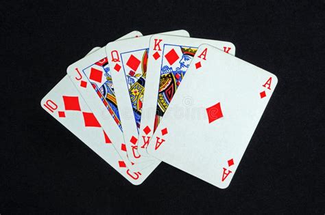 Royal flush poker hand. stock photo. Image of fanning - 30638538