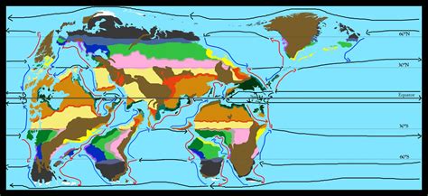 Climate map of Earth if the continents were shaped like a bear [OC] : r ...