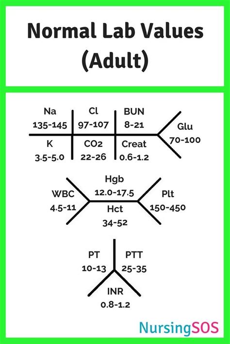 Normal Lab Values You Need to Know in Nursing School. Click through to ...