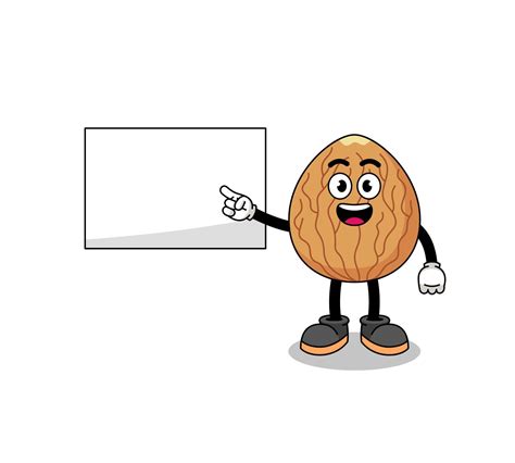 almond illustration doing a presentation 6681086 Vector Art at Vecteezy