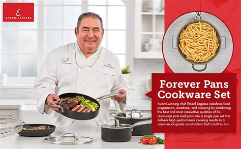 Amazon.com: Emeril Everyday Forever Pans Hard-Anodized Cookware, 10 ...