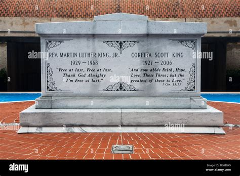 Civil Rights leader Dr Martin Luther King Jr Tomb located at the Martin ...