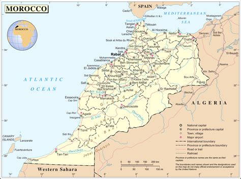 Large detailed political and administrative map of Morocco with all ...