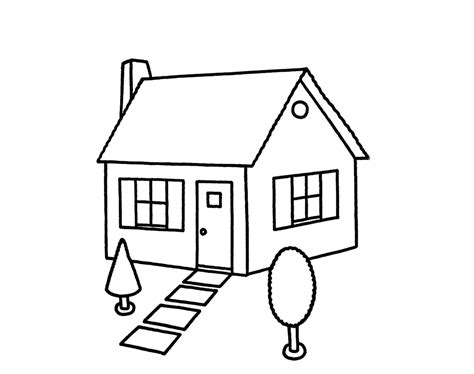 Stick House Drawing at GetDrawings | Free download