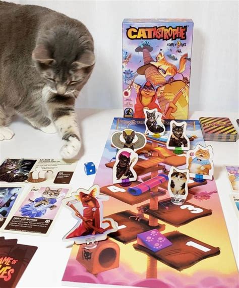 Introducing the INTERNET CAT Board Game: CATastrophe - Katniss Cat Reporter