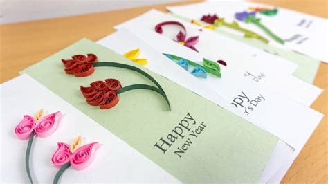 Easy Quilling Cards Designs