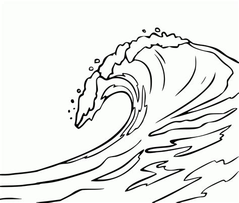 Ocean Wave Drawing at GetDrawings | Free download