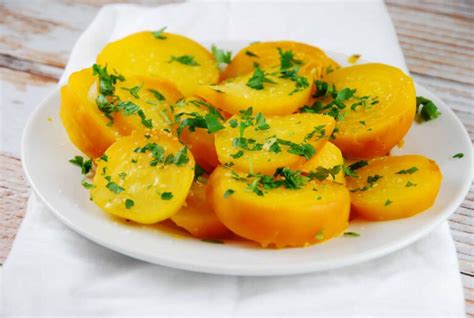 Roasted Yellow Beets - 2 Points | LaaLoosh