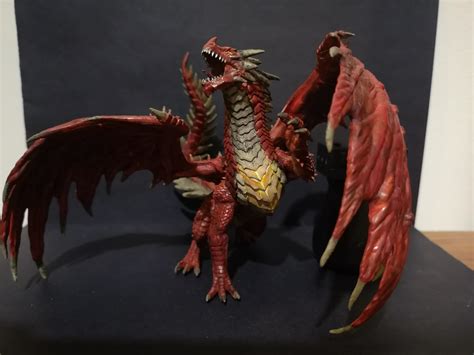 [OC] Ancient Red Dragon with a twist painted by me ( no base ) : r/DnD